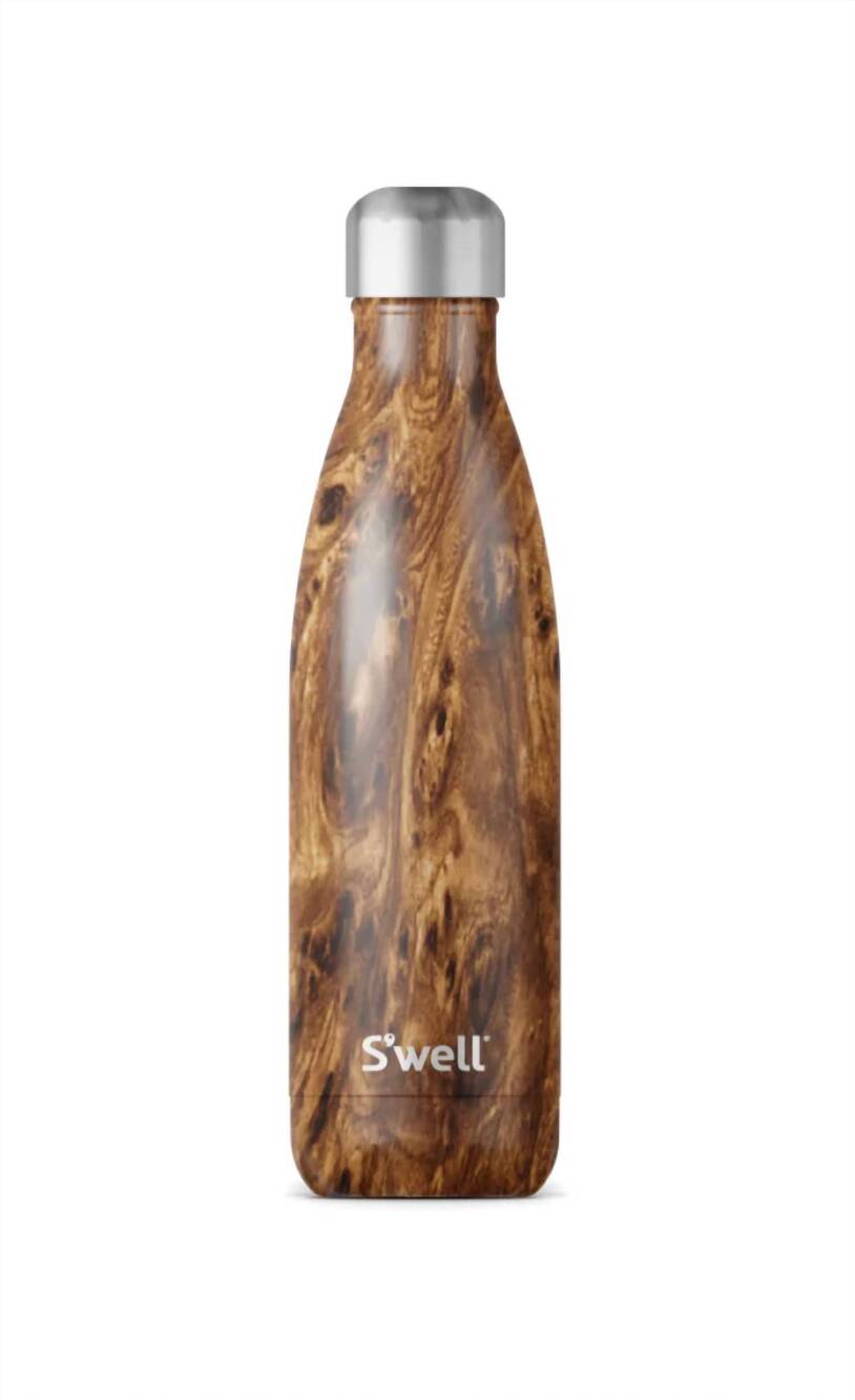 NEW S'WELL triple-layered vacuum 25oz bottles in teakwood